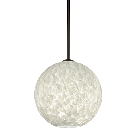Besa Lighting Coco 12 Pendant, Carrera, Bronze Finish, 1x9W LED 1TT-COCO1219-LED-BR